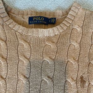 Polo by Ralph Lauren men’s tan crew neck sweater